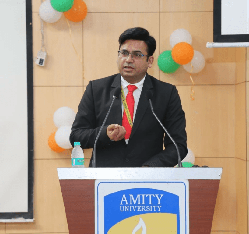 Dr Ajay Rana at a formal ceremony
