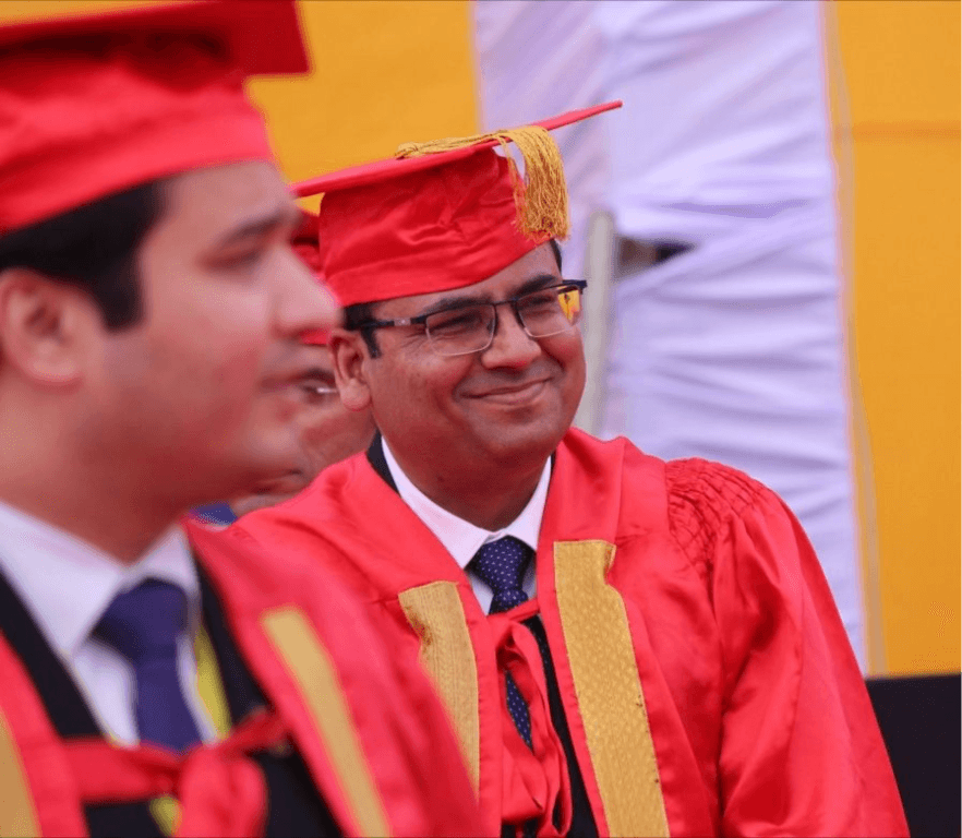 Dr Ajay Rana with academic team