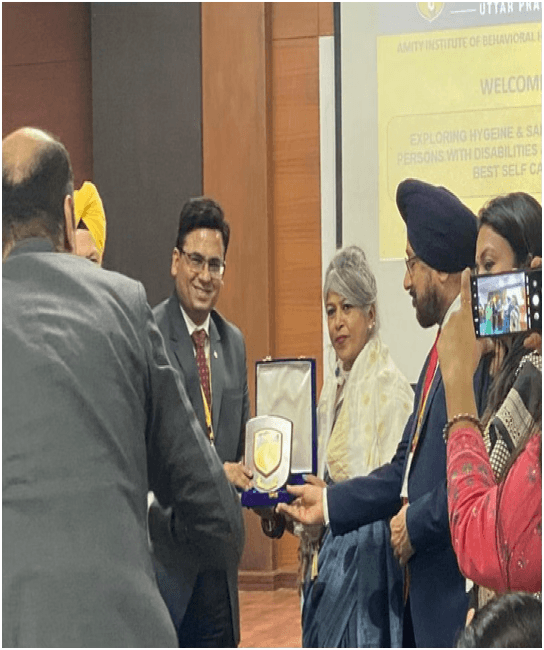 Dr Ajay Rana during a campus development tour
